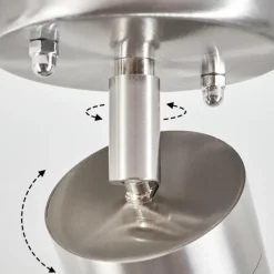 plafonnier extérieur Bessiebelle Acier inoxydable, Blanc, 1 lumière