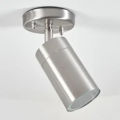 plafonnier extérieur Bessiebelle Acier inoxydable, Blanc, 1 lumière