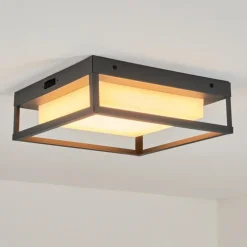plafonnier extérieur Nonza LED Anthracite, 1 lumière