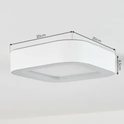 plafonnier extérieur Paleroo LED Blanc, 1 lumière