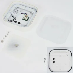 plafonnier extérieur Paleroo LED Blanc, 1 lumière