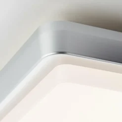 plafonnier extérieur Brilliant Devora LED Argenté, 1 lumière