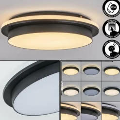 plafonnier extérieur Caucete LED Noir, 1 lumière