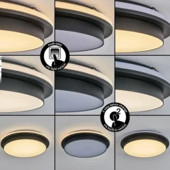 plafonnier extérieur Caucete LED Noir, 1 lumière