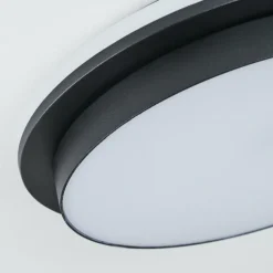 plafonnier extérieur Caucete LED Noir, 1 lumière
