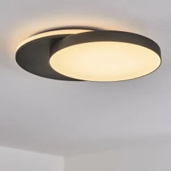 plafonnier extérieur Caucete LED Noir, 1 lumière
