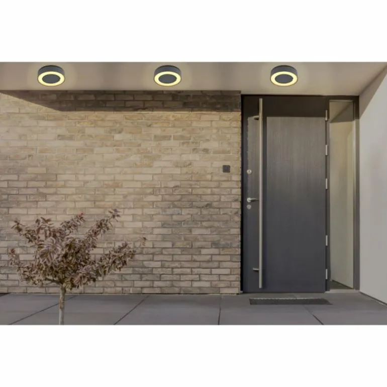 plafonnier extérieur Globo SURA LED Anthracite, 1 lumière