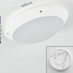 plafonnier extérieur Grafton Blanc, 1 lumière