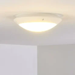 plafonnier extérieur Grafton Blanc, 1 lumière