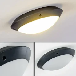 plafonnier extérieur Grafton Anthracite, 1 lumière