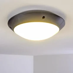 plafonnier extérieur Grafton Anthracite, 1 lumière