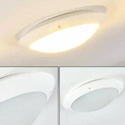 plafonnier extérieur Grafton Blanc, 2 lumières