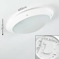 plafonnier extérieur Grafton Blanc, 2 lumières