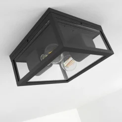 plafonnier extérieur Kiwalik Anthracite, 1 lumière