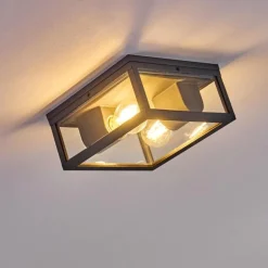 plafonnier extérieur Kiwalik Anthracite, 1 lumière