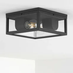 plafonnier extérieur Kiwalik Anthracite, 1 lumière