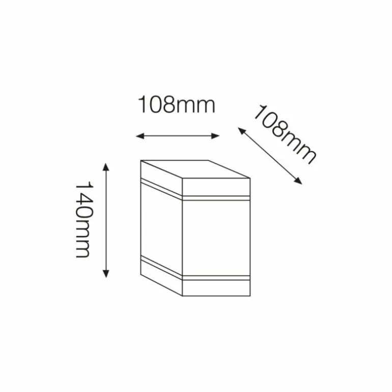 plafonnier extérieur KS Verlichting Sigma Noir, Blanc, 1 lumière