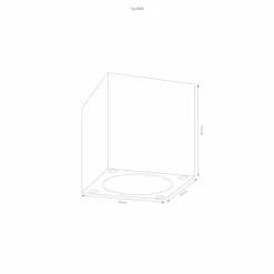 plafonnier extérieur LCD 5029 LED Blanc, 1 lumière