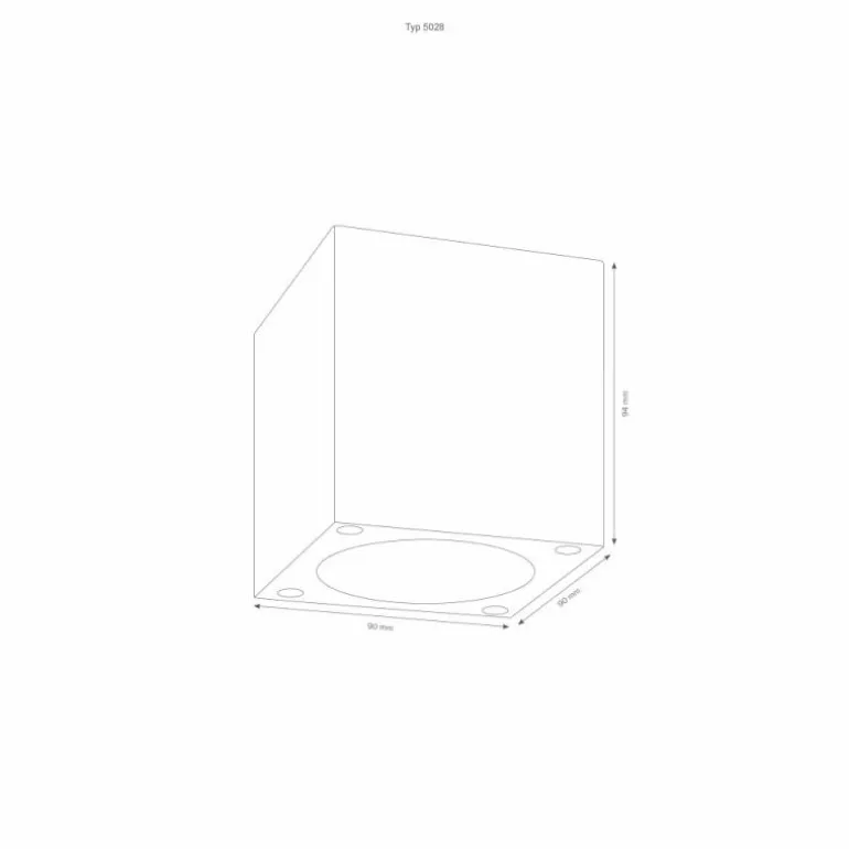 plafonnier extérieur LCD 5029 LED Blanc, 1 lumière