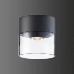 plafonnier extérieur LCD 5068 LED Noir, 1 lumière