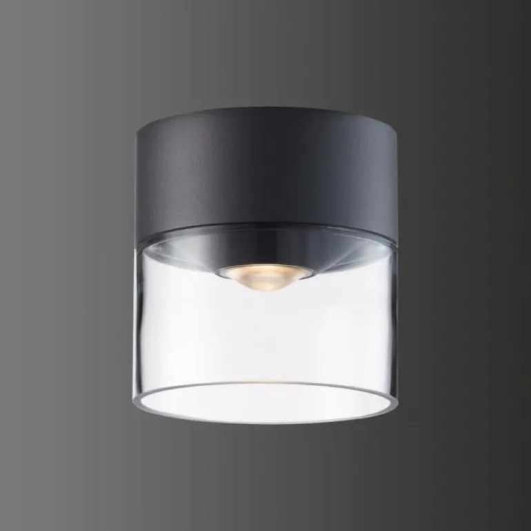 plafonnier extérieur LCD 5068 LED Noir, 1 lumière