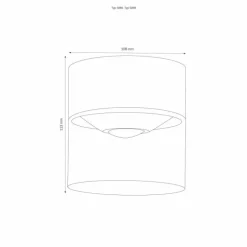 plafonnier extérieur LCD 5069 LED Blanc, 1 lumière