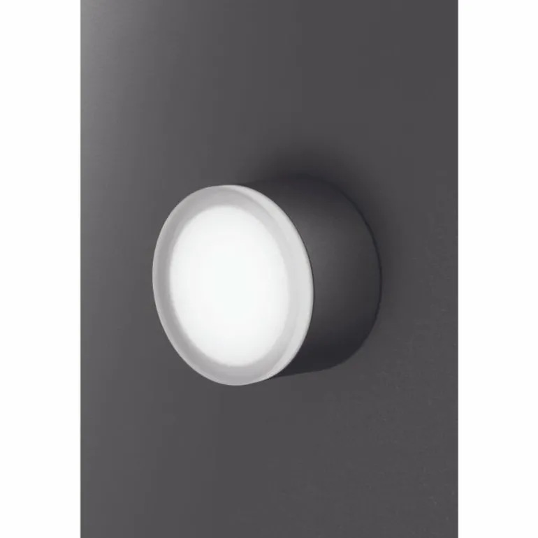 plafonnier extérieur LCD Grasbrunn LED Noir, 1 lumière