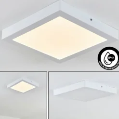 plafonnier extérieur Leto LED Blanc, 1 lumière