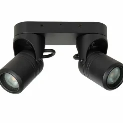 plafonnier extérieur Lucide NIORT Noir, 2 lumières