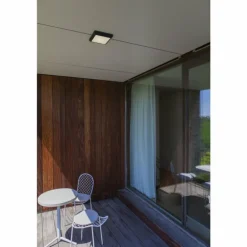 plafonnier extérieur Lutec Helena LED Anthracite, 1 lumière