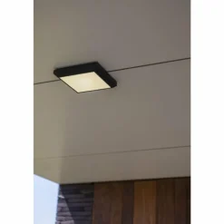 plafonnier extérieur Lutec Helena LED Anthracite, 1 lumière
