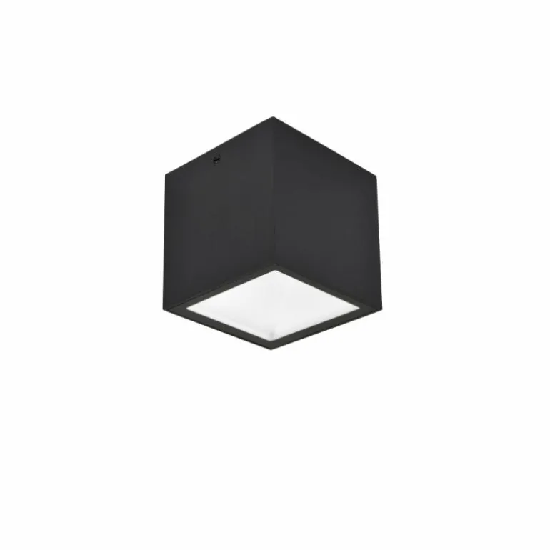 plafonnier extérieur Lutec Gemini LED Noir, 1 lumière