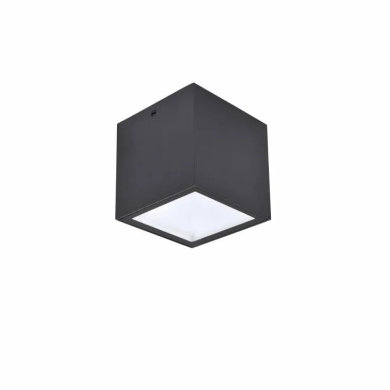 plafonnier extérieur Lutec Gemini LED Anthracite, 1 lumière