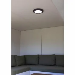 plafonnier extérieur Lutec Kayah LED Anthracite, 1 lumière