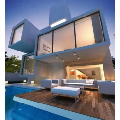 plafonnier extérieur Mantra LEVI Gris, 1 lumière