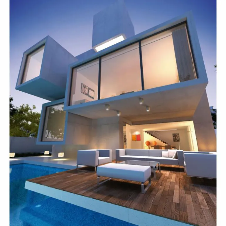 plafonnier extérieur Mantra LEVI Gris, 1 lumière