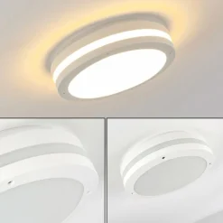plafonnier extérieur Wollongong LED Blanc, 1 lumière