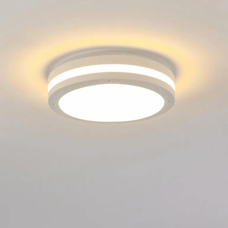 plafonnier extérieur Wollongong LED Blanc, 1 lumière