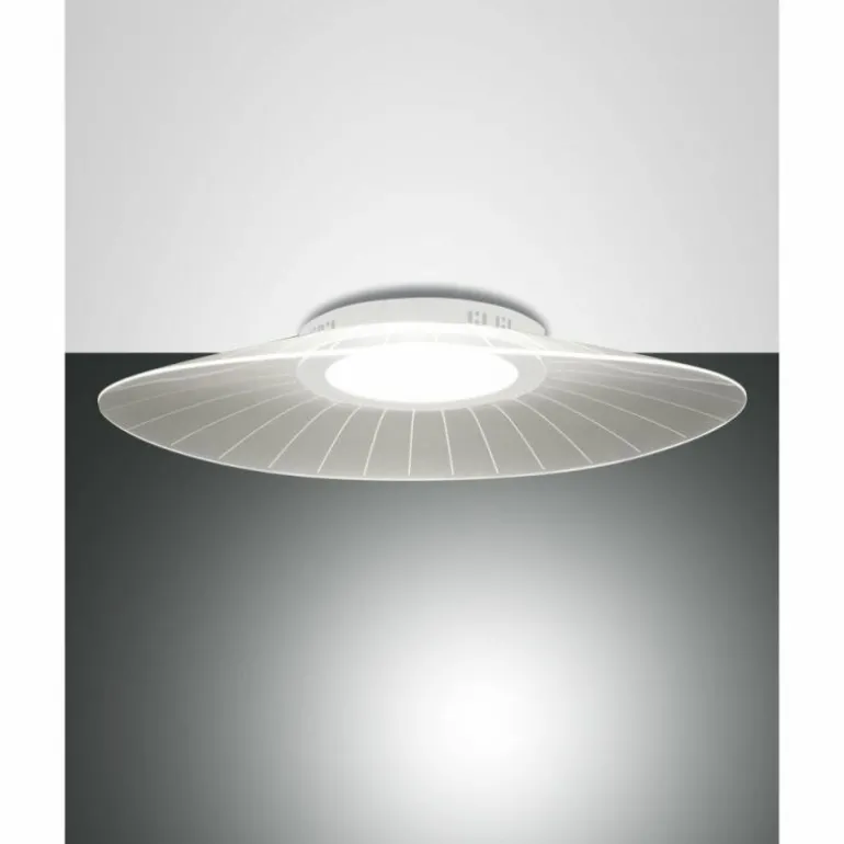 Plafonnier Fabas Luce Vela LED Blanc, 1 lumière