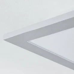 Plafonnier Farc LED Argenté, 1 lumière, Télécommandes