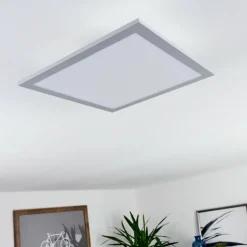 Plafonnier Farc LED Argenté, 1 lumière, Télécommandes