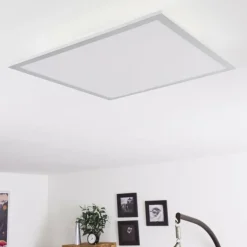 Plafonnier Farc LED Argenté, 1 lumière, Télécommandes