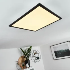 Plafonnier Farc LED Noir, Blanc, 1 lumière, Télécommandes