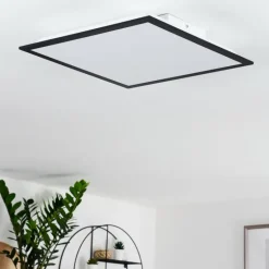 Plafonnier Farc LED Noir, Blanc, 1 lumière, Télécommandes