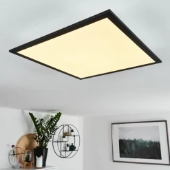 Plafonnier Farc LED Noir, Blanc, 1 lumière, Télécommandes