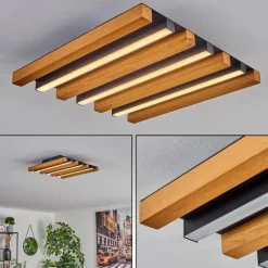 Plafonnier Favorina LED Écru, Noir, 1 lumière