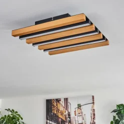 Plafonnier Favorina LED Écru, Noir, 1 lumière