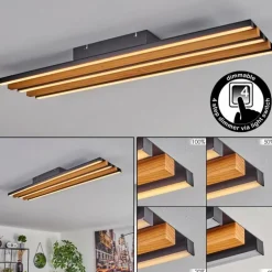 Plafonnier Favorina LED Écru, Noir, 1 lumière