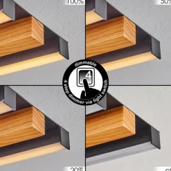 Plafonnier Favorina LED Écru, Noir, 1 lumière