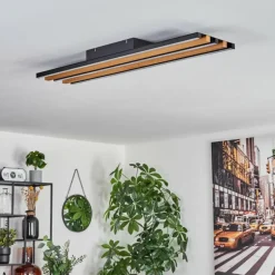 Plafonnier Favorina LED Écru, Noir, 1 lumière